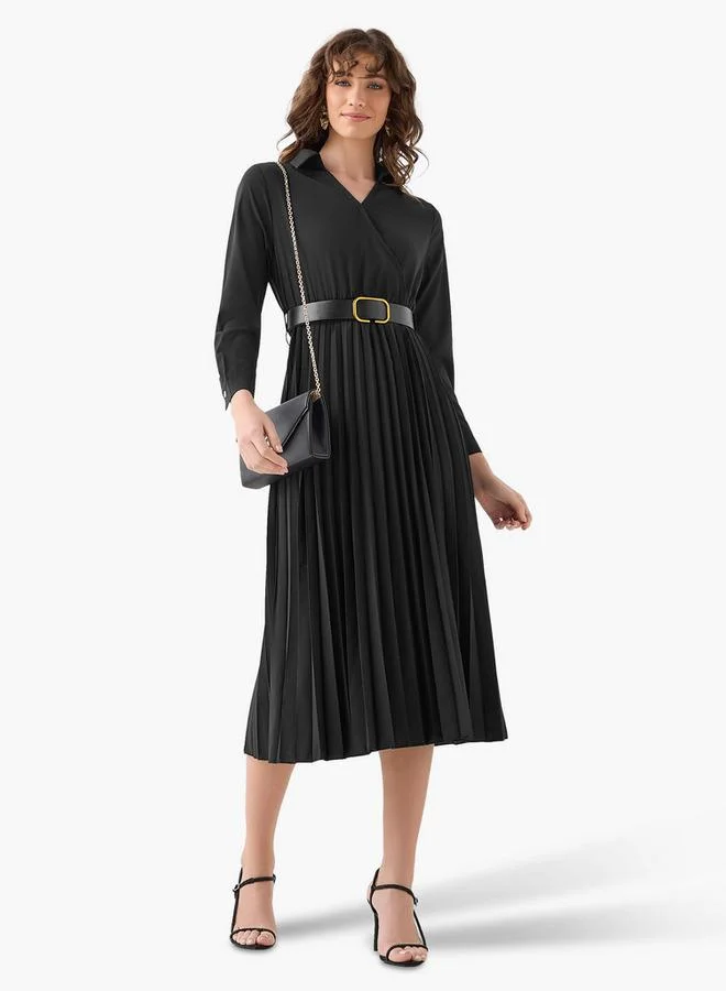 Splash FAV Midi Shirt Dress with Belt